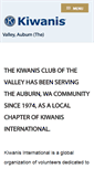 Mobile Screenshot of kiwanisclubofthevalley.org